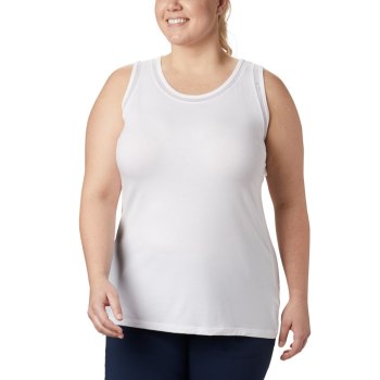 Columbia PFG Slack Water Knit Plus Size, Camiseta Sin Manga Blancos Para Mujer | 719568-NYC